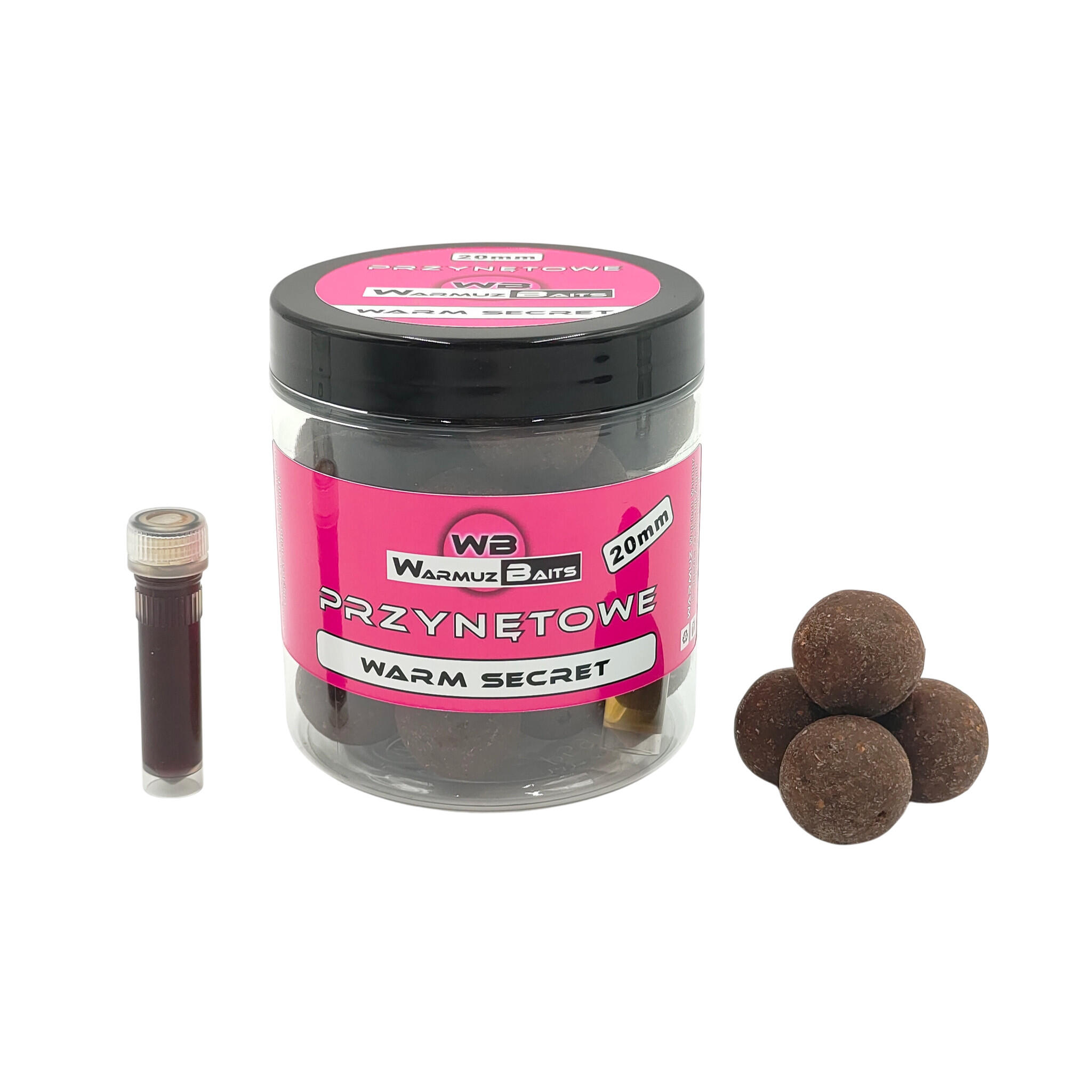 Kulki przynętowe 20mm + dopalacz Warmuz Baits 250ml WARM SECRET