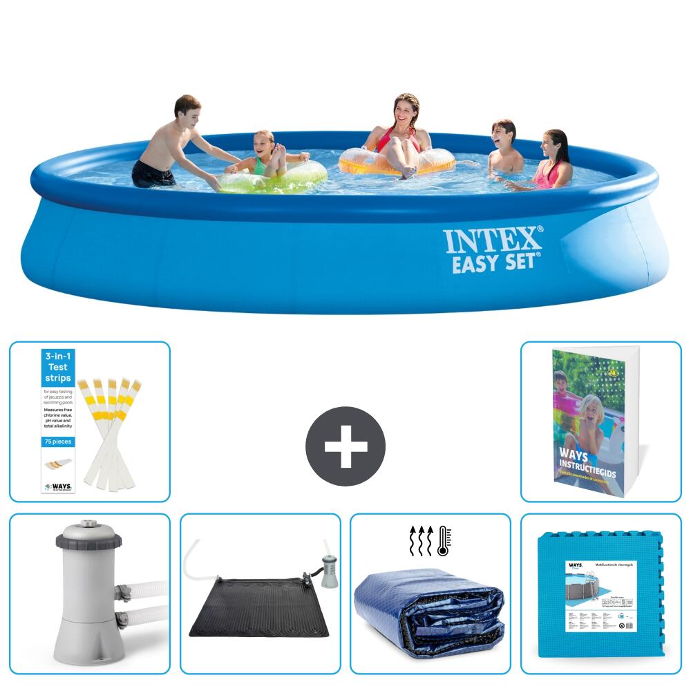 INTEX Basen Easy Set Okrągły - 457x84 cm - 7-częściowy S340