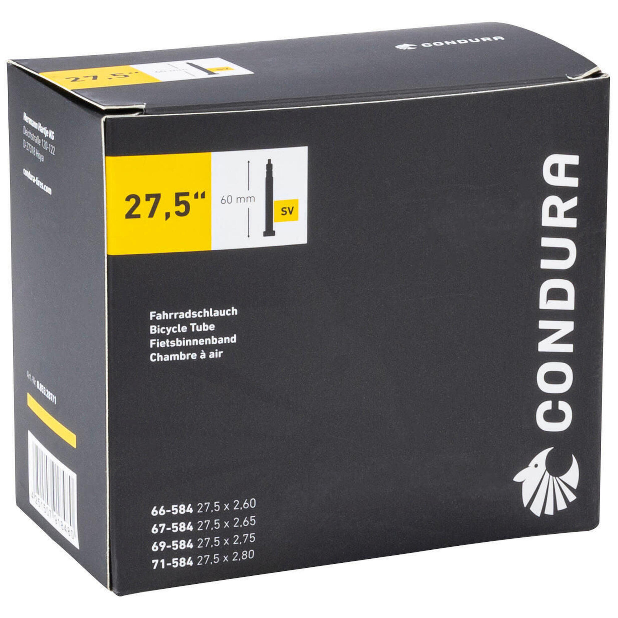 CONDURA dętka 27 5 SV60 66/71-584