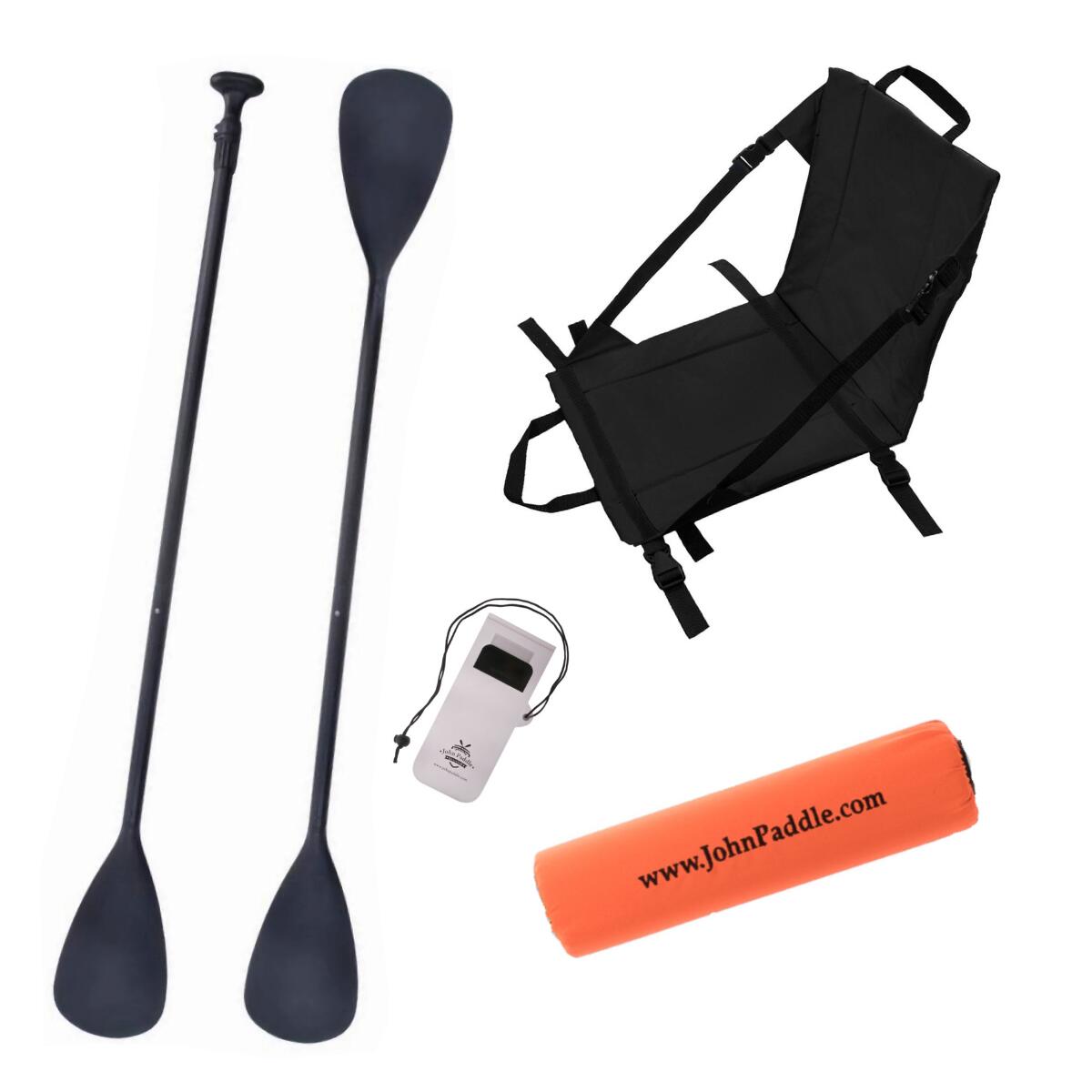 Wiosło John Paddle NRO 165-208/225cm + Siedzisko+ pokrowiec + odbijacz + etui