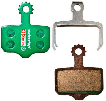SwissStop komplet klocków hamulcowych Disc C do hamulców SRAM/Avid, zielone.