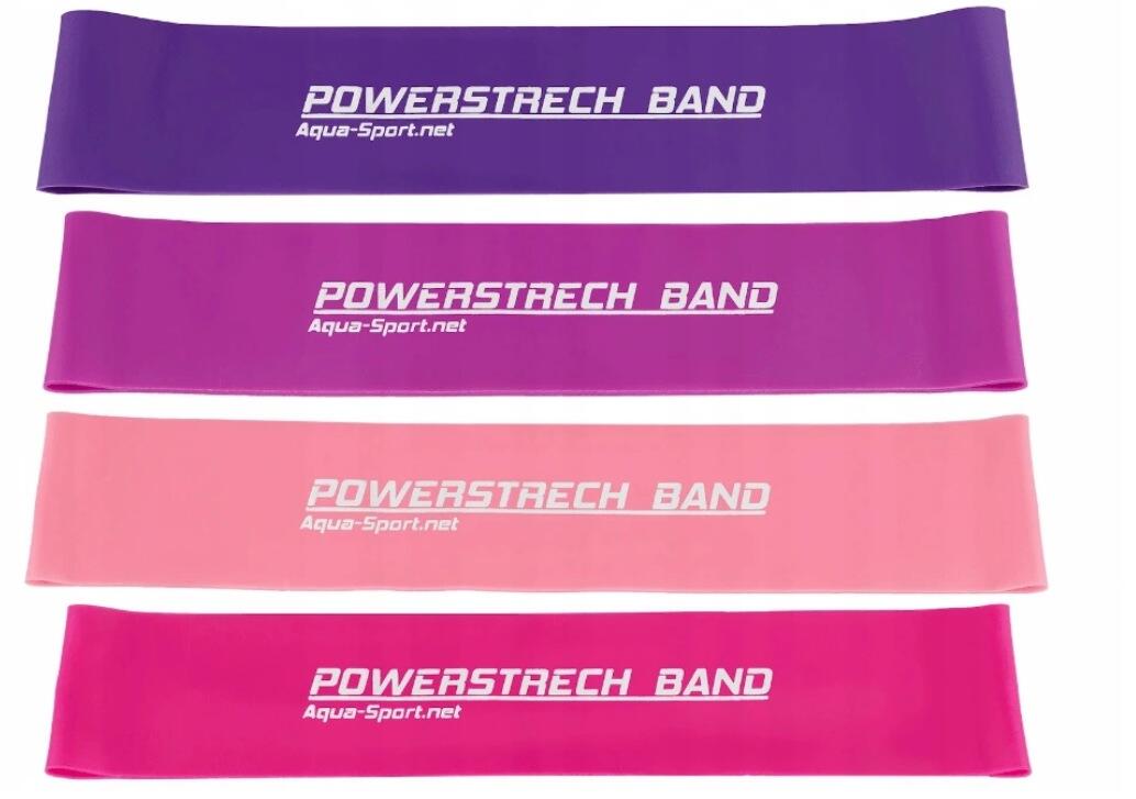 Zestaw 4 gum oporowych aqua-sport powerstrech mini band