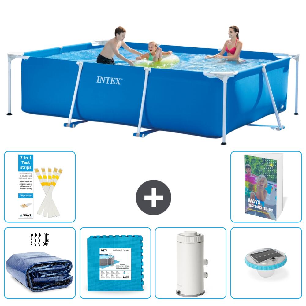 INTEX Basen ze stelażem Prostokątny - 300x200x75 cm - 7-częściowy S152