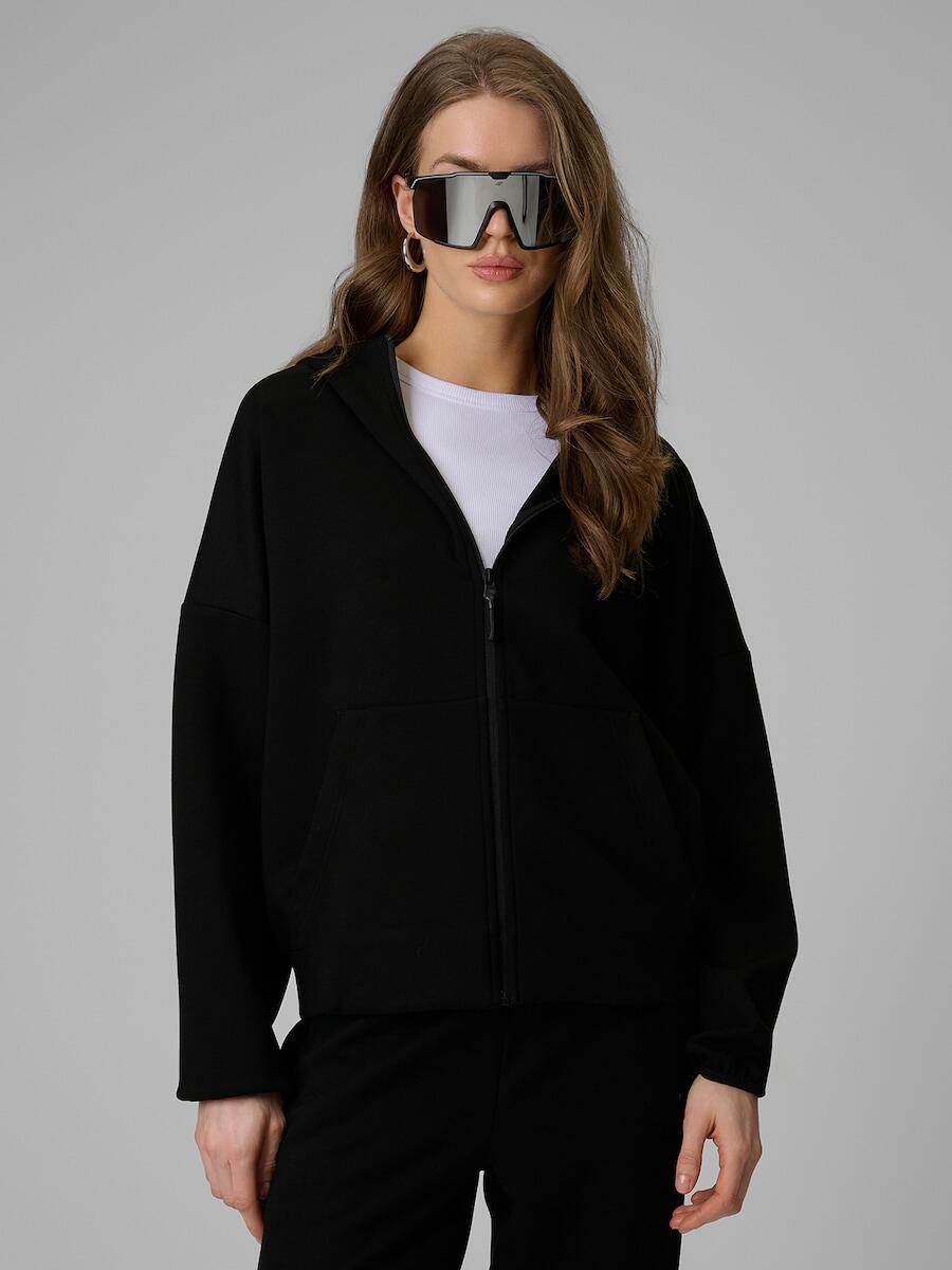 Bluza dresowa regular z kapturem damska 4F 4FRSS26TSWSF2994