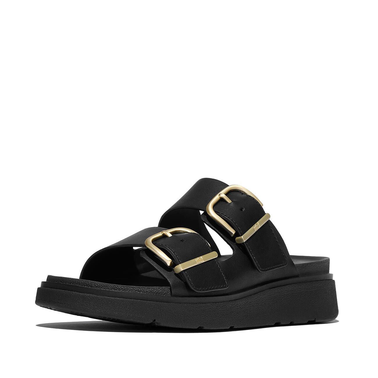 FitFlop Gen-FF Buckle Two-Bar Leather Slides
