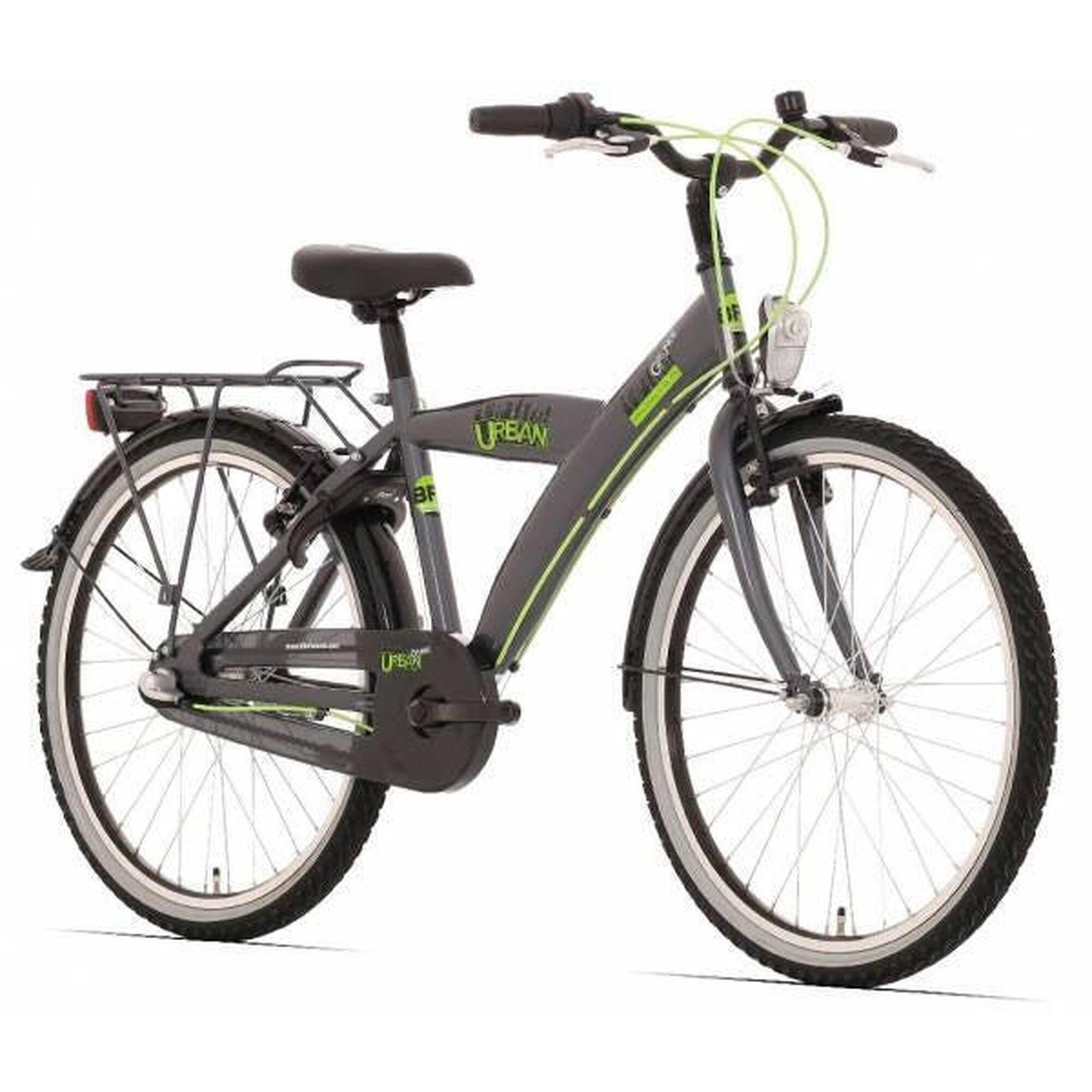 Bikefun Urban City 24 cali rower dla chłopca 3 biegi tytan