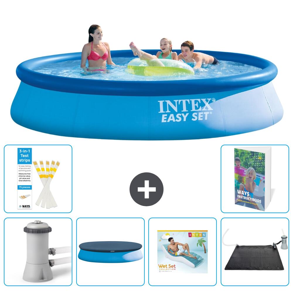 INTEX Basen Easy Set Okrągły - 396x84 cm - 7-częściowy S219