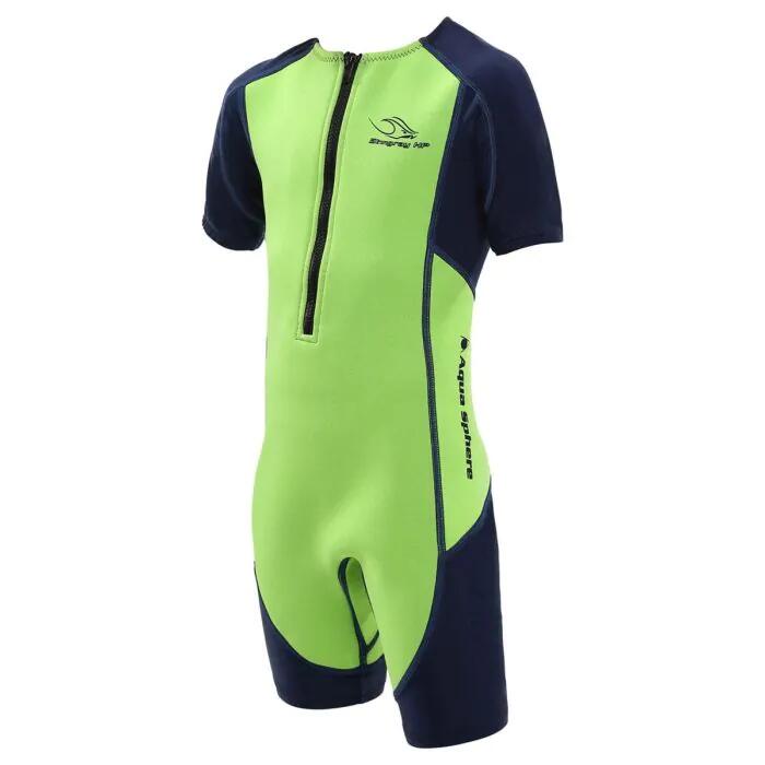 Aqua Sphere Stingray HP2 Junior z krótkim rękawem, jasnozielona, rozmiar 12