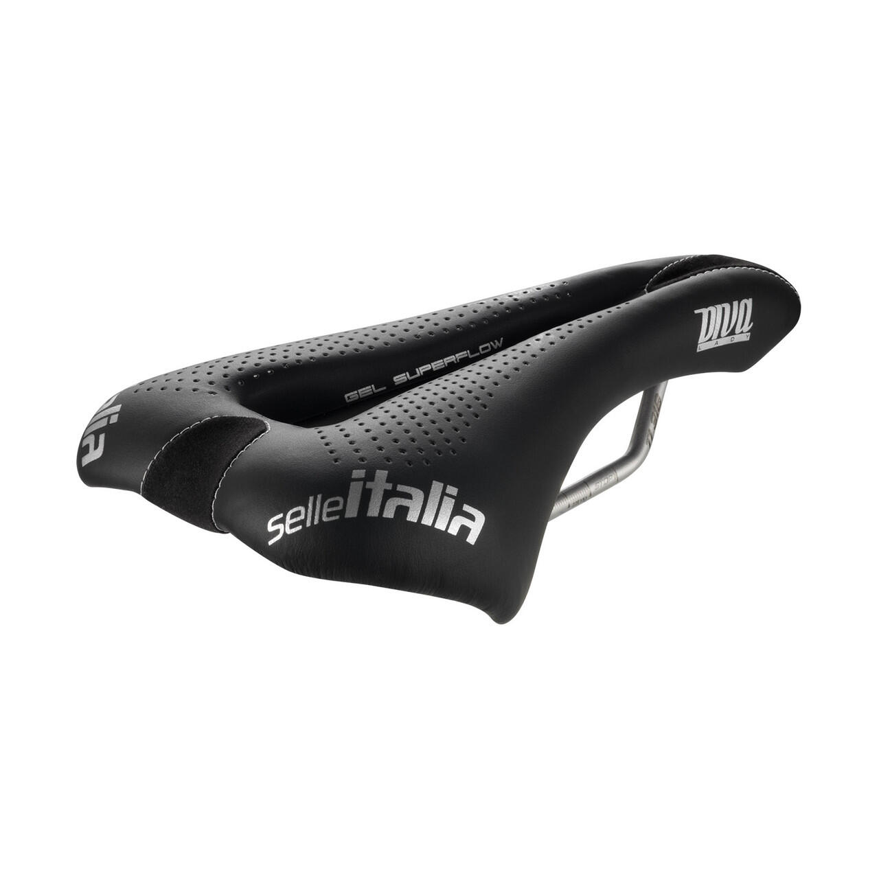 Siodło DIVA Gel TI 316 Superflow, czarne