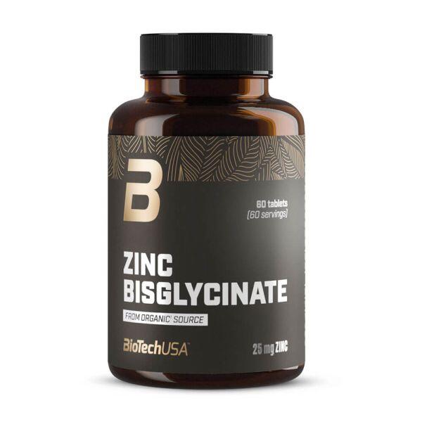 Bisglicynian cynku - 60 tabletek Biotech USA