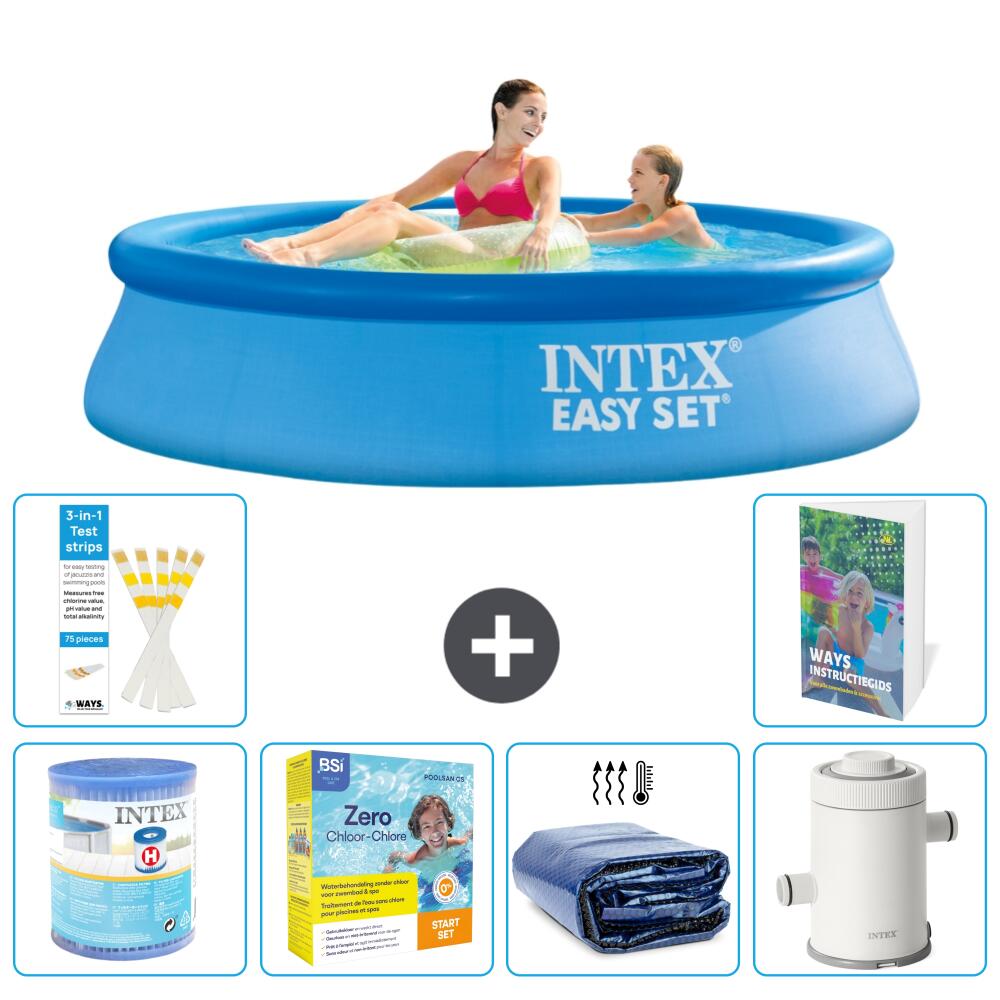 INTEX Basen Easy Set Okrągły - 244x61 cm - 7-częściowy S65
