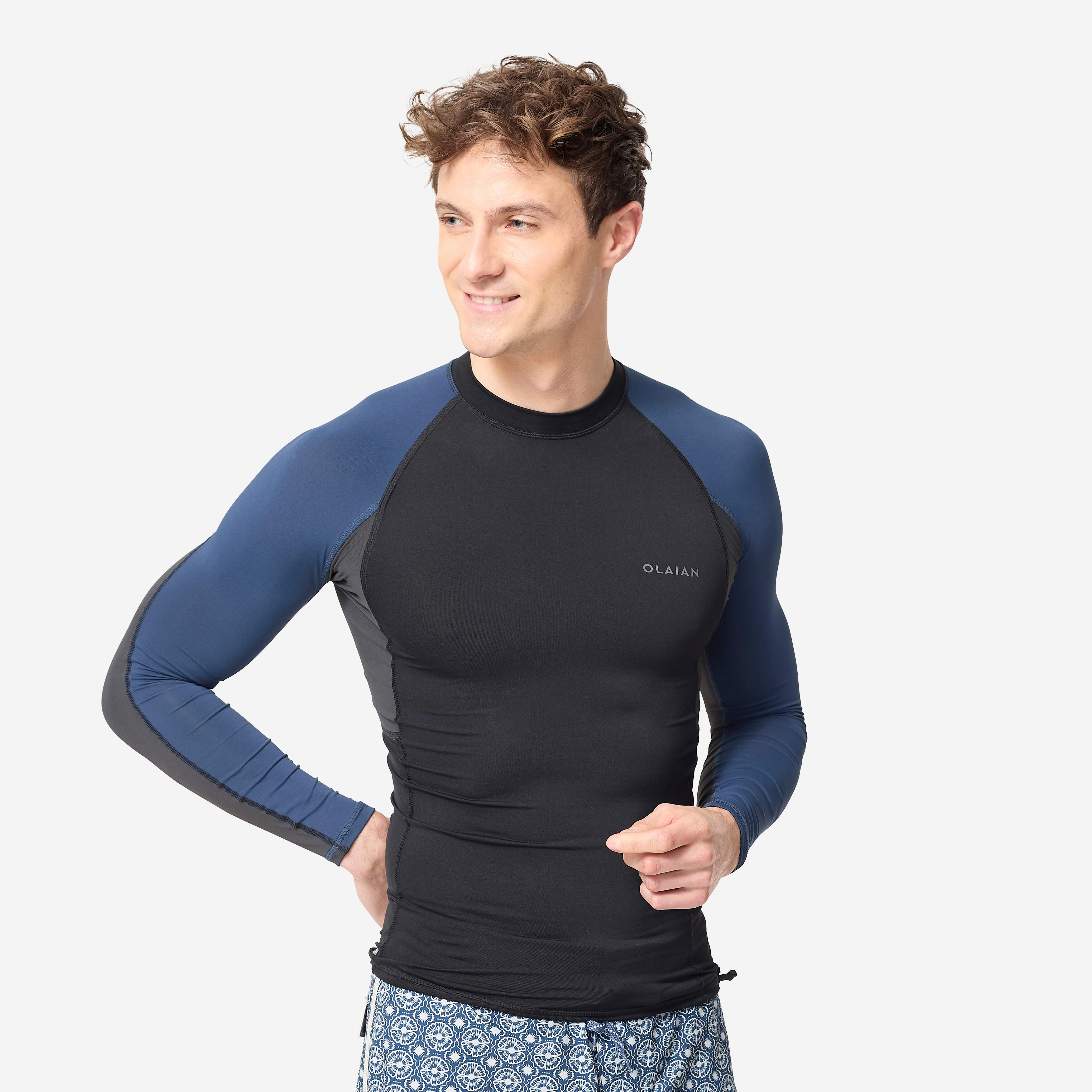 Top UV surfingowy męski Decathlon 500 długi rękaw
