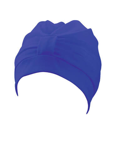 Beco materiałowy czepek pływacki damski - niebieski.
