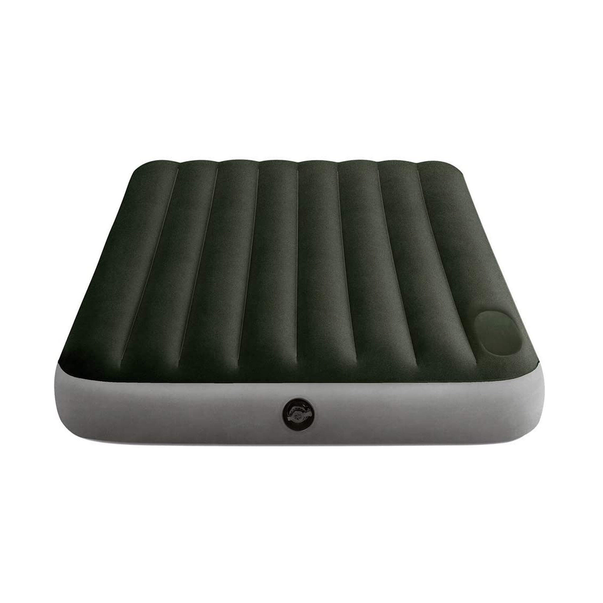 Intex Downy materac dmuchany podwójny z pompką nożną 137x191x25 cm