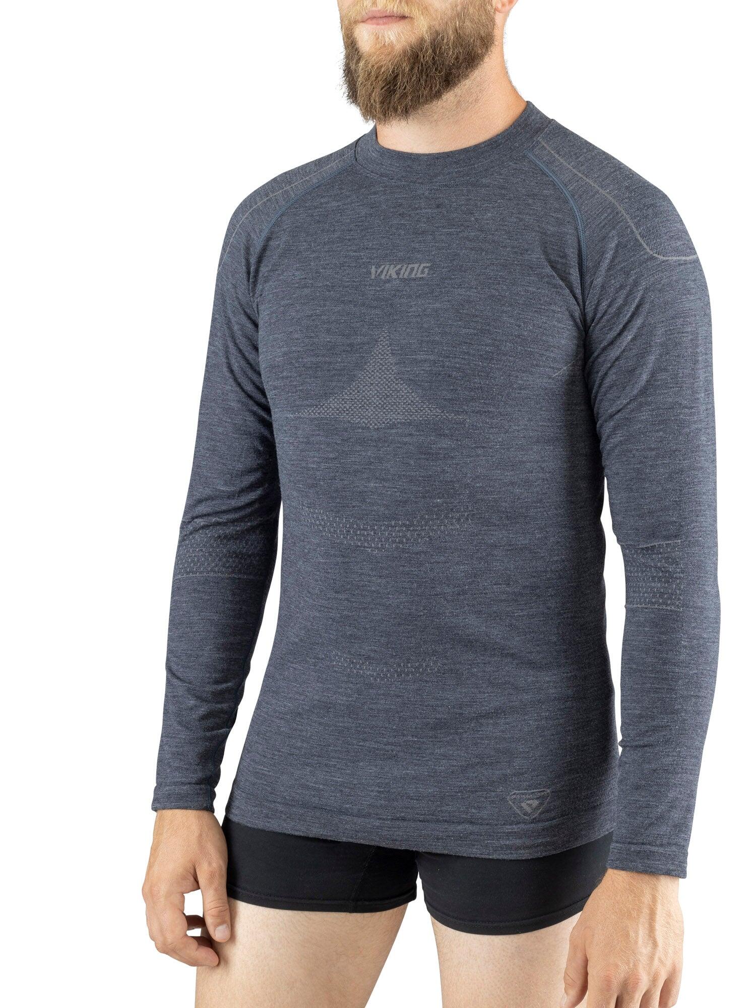 Koszulka termoaktywna męska Viking Lava, longsleeve Merino PrimaLoft