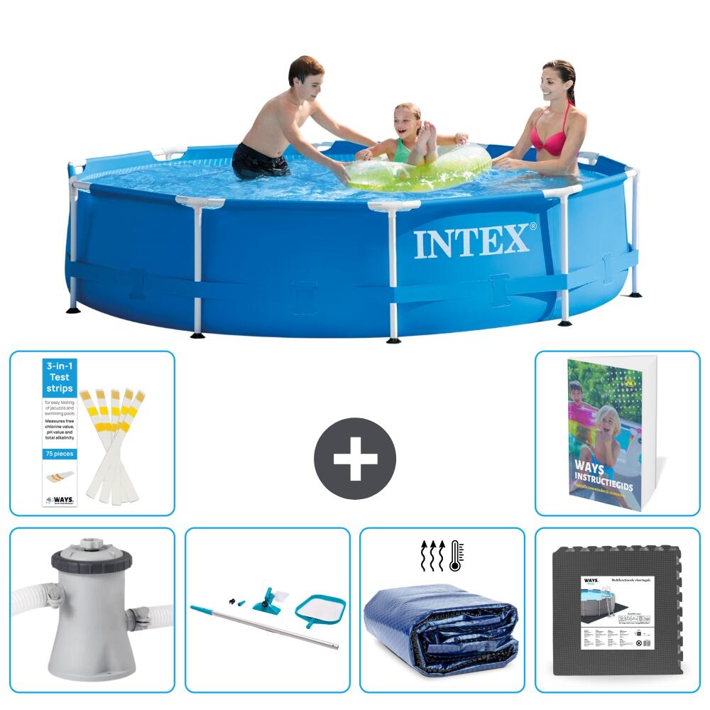 INTEX Basen ze stelażem Okrągły - 305x76 cm - 7-częściowy S217