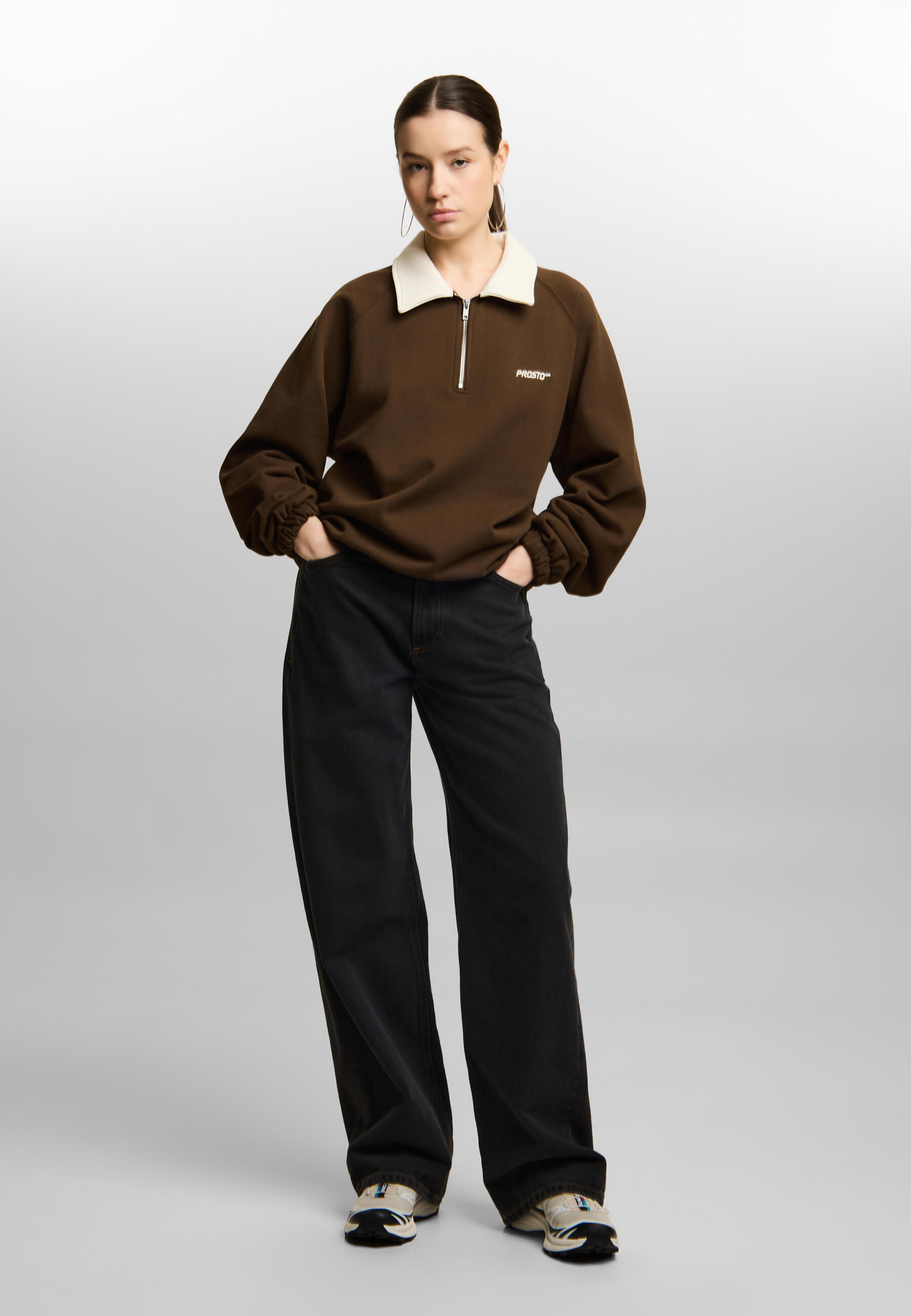 Bluza sportowa damska Prosto Coach bez kaptura