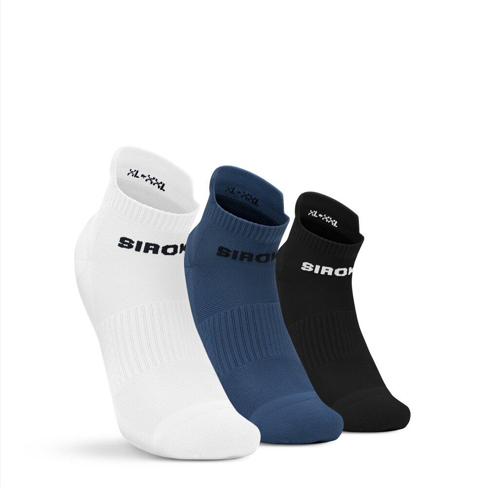 Krótkie skarpetki sportowe trójpak Fitness Siroko Trim Blue