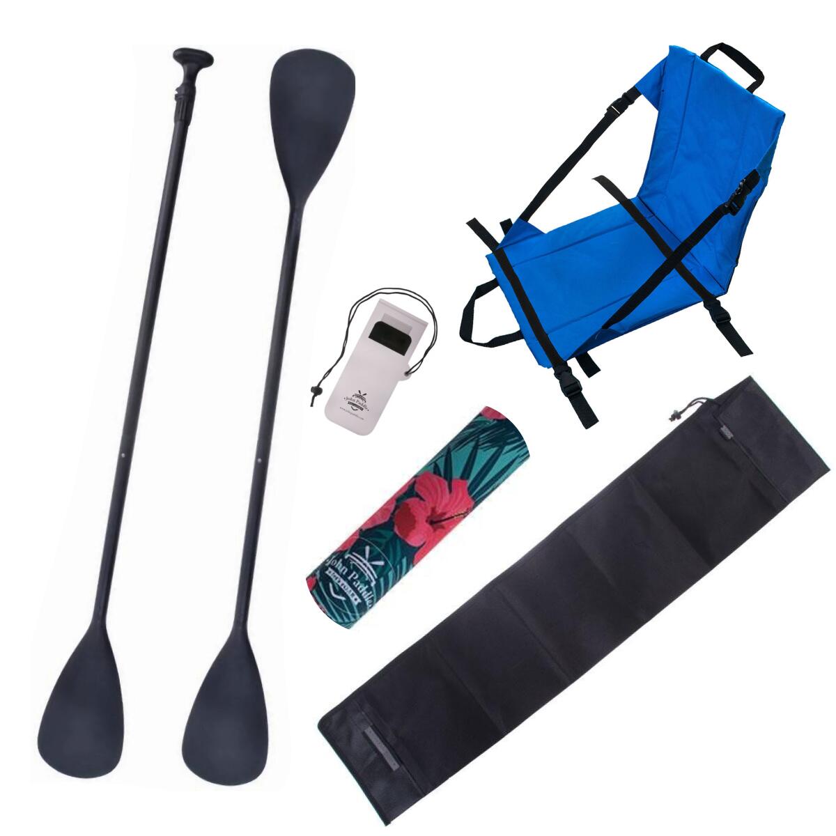 Zestaw John Paddle V2 170-210/225cm + Siedzisko + pokrowiec + odbijacz + etui