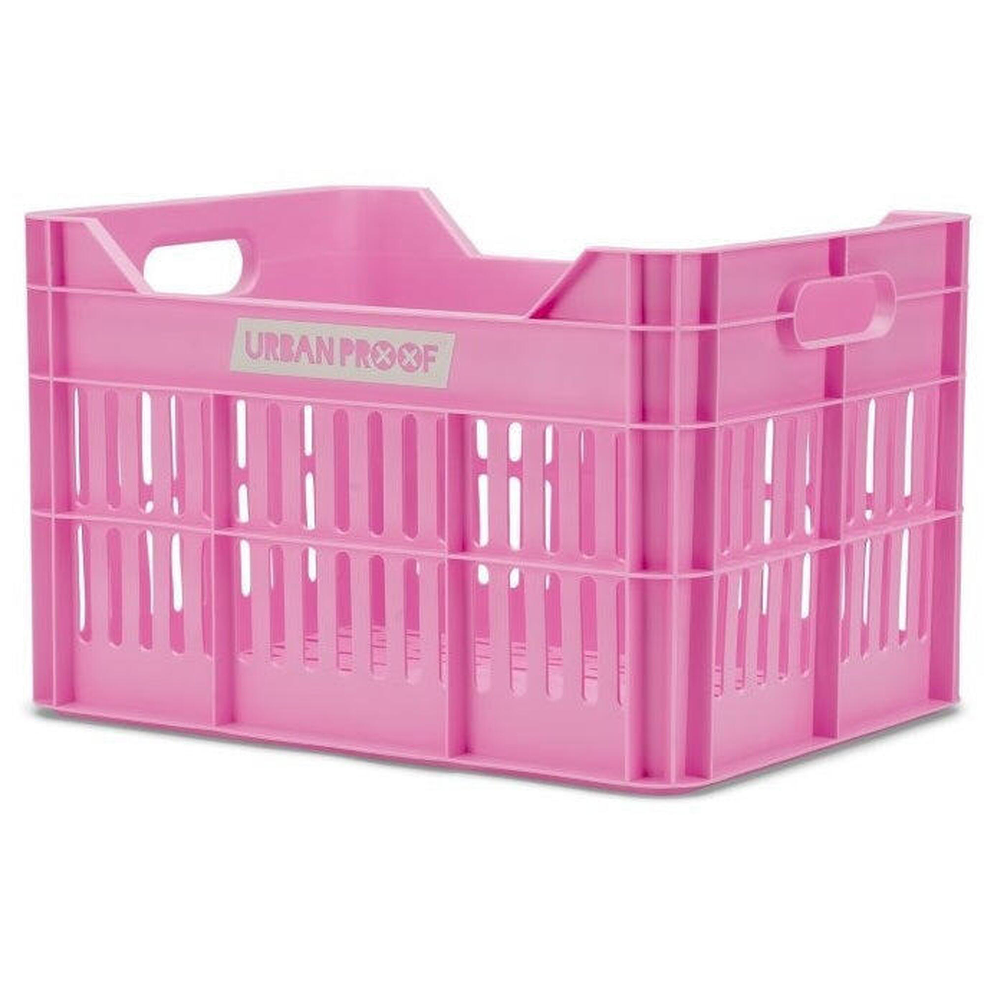 Skrzynka rowerowa UrbanProof 30L z recyklingu różowa
