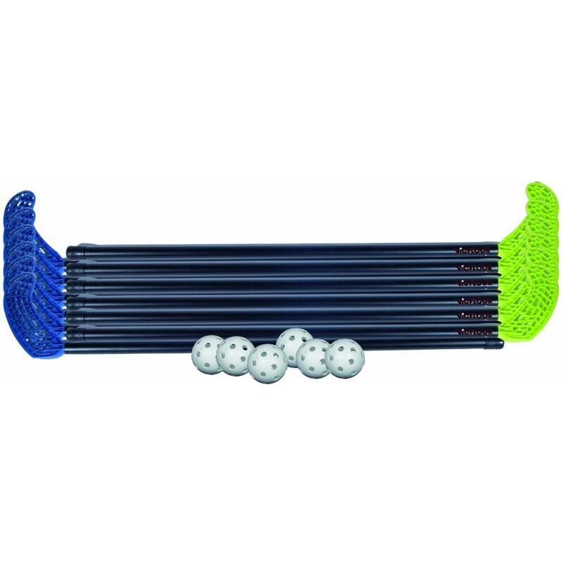 Zestaw do unihokeja z tworzywa sztucznego 85/96 cm 2x6 kijów 6 piłek