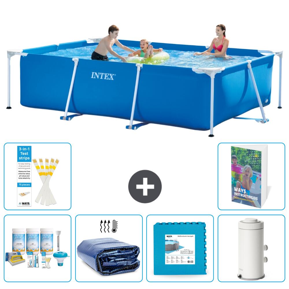 INTEX Basen ze stelażem Prostokątny - 300x200x75 cm - 7-częściowy S14