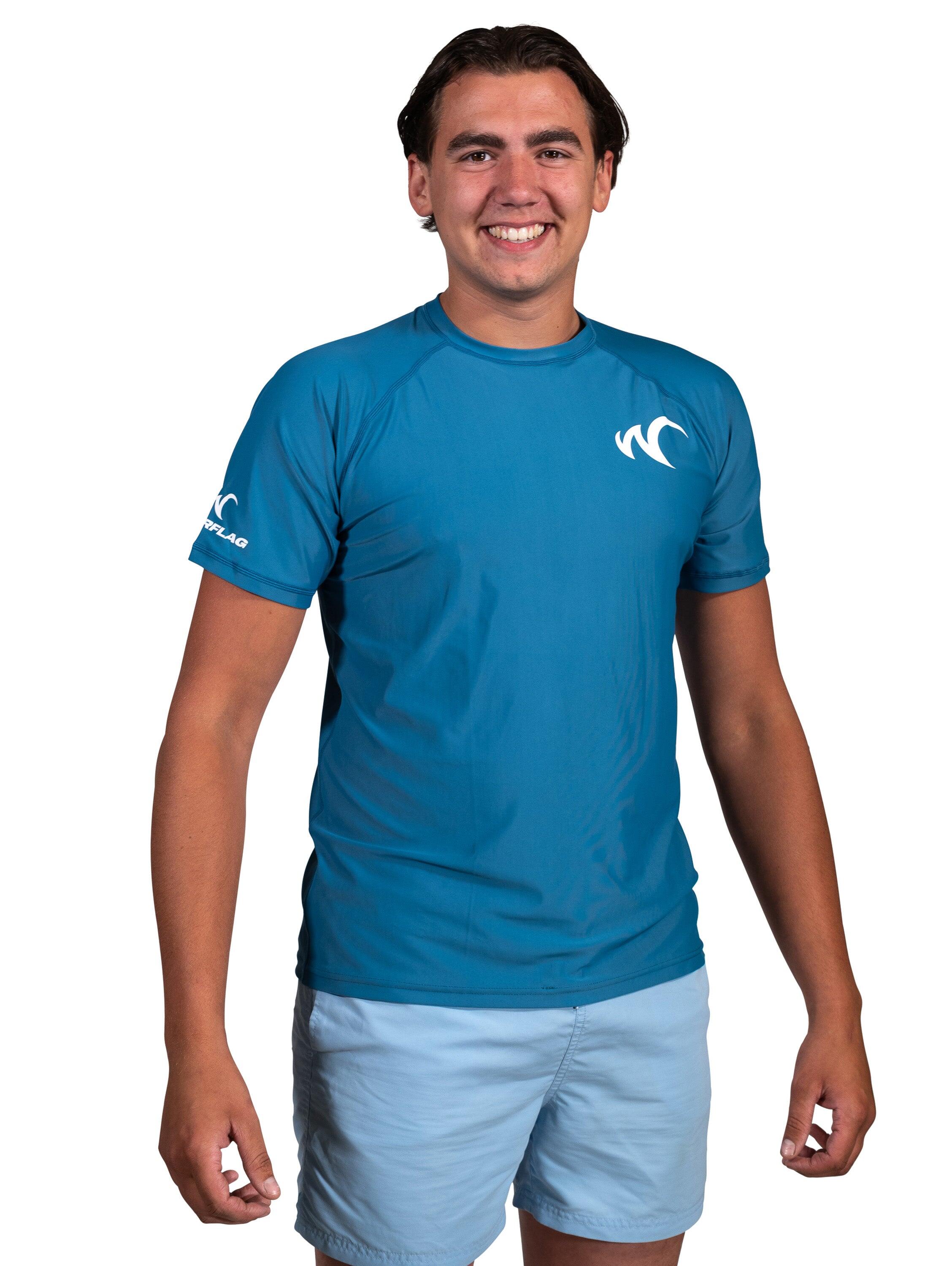Męska koszulka Watrflag Cadiz Regular Fit Niebieski