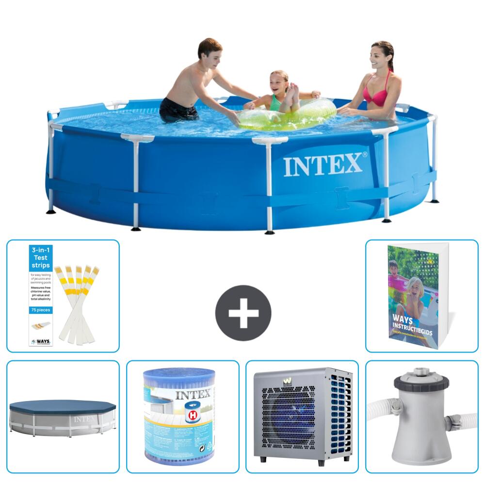 INTEX Basen ze stelażem Okrągły - 305x76 cm - 7-częściowy S29
