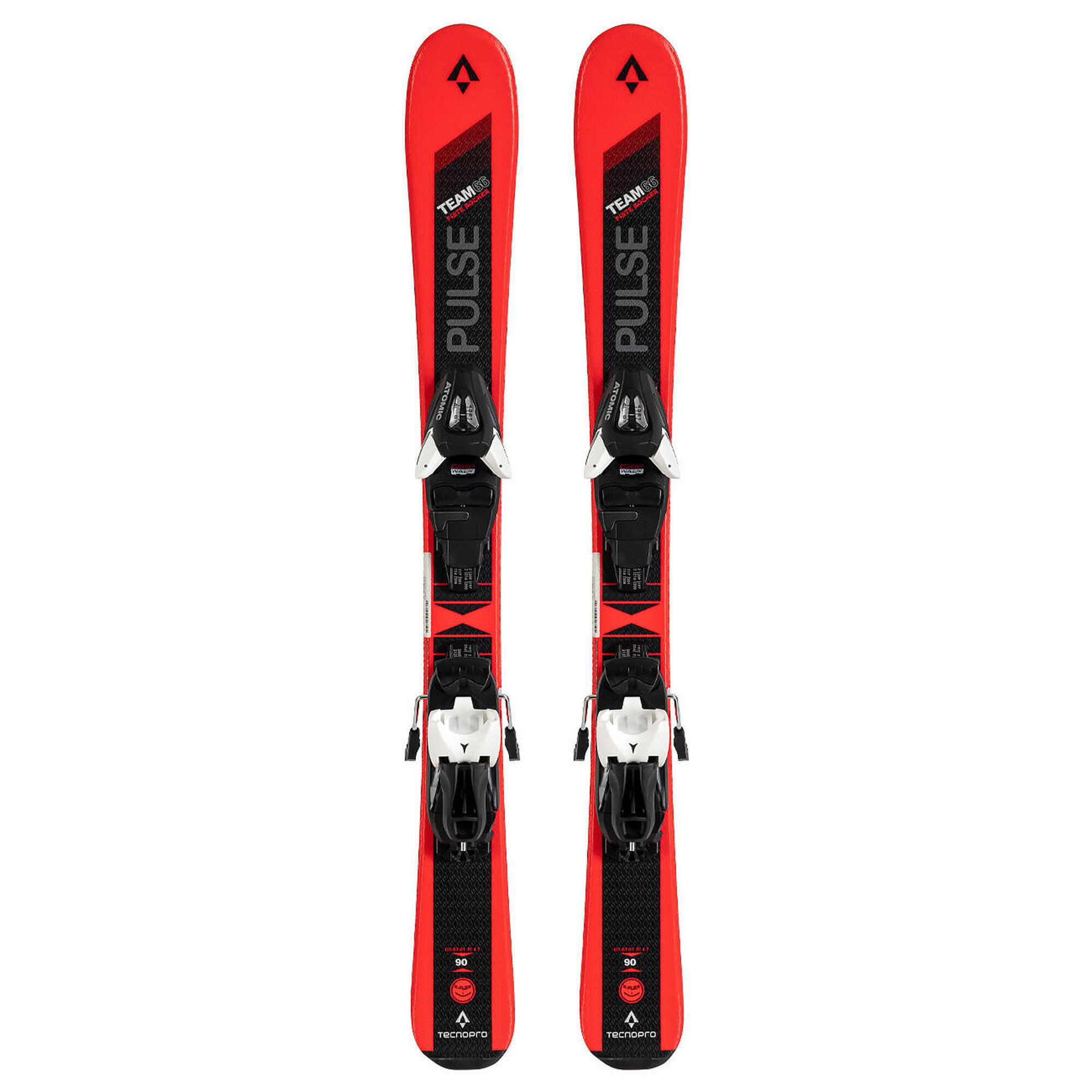 Narty dziecięce TECNOPRO PULSE TEAM + wiązania ATOMIC LC5 z GRIP WALK