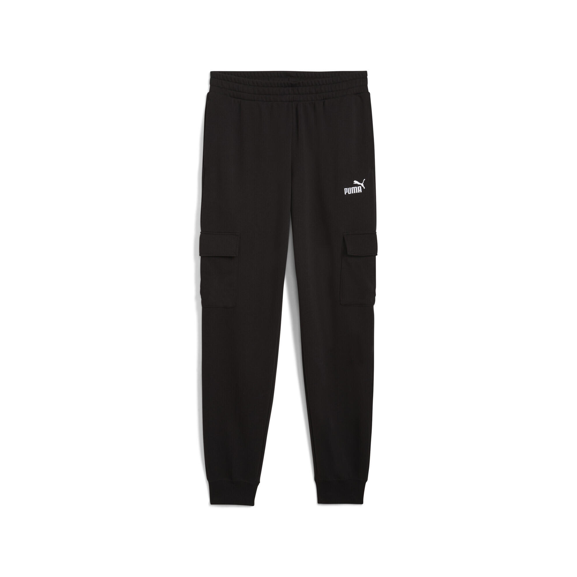 Męskie bojówki z Essentials z logo No. 1 PUMA Black