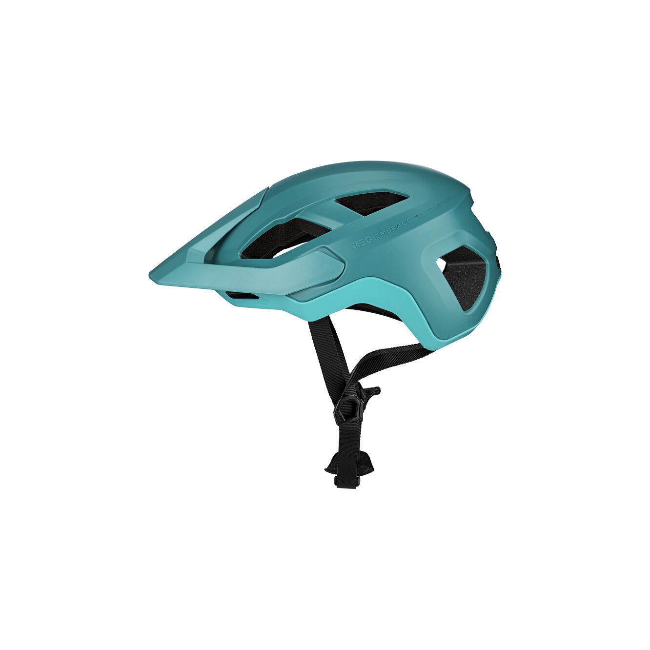 Kask rowerowy MTB EMBRACE, kolor turkusowy matowy