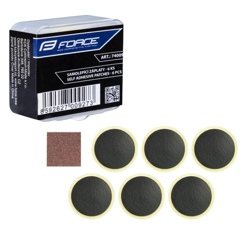 Łatki samoprzylepne do dętek Force 6szt
