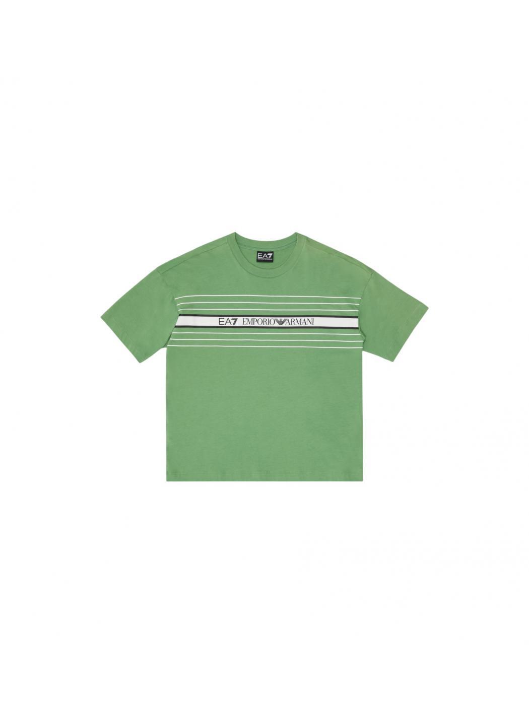 T-shirt chłopięce emporio armani zielony
