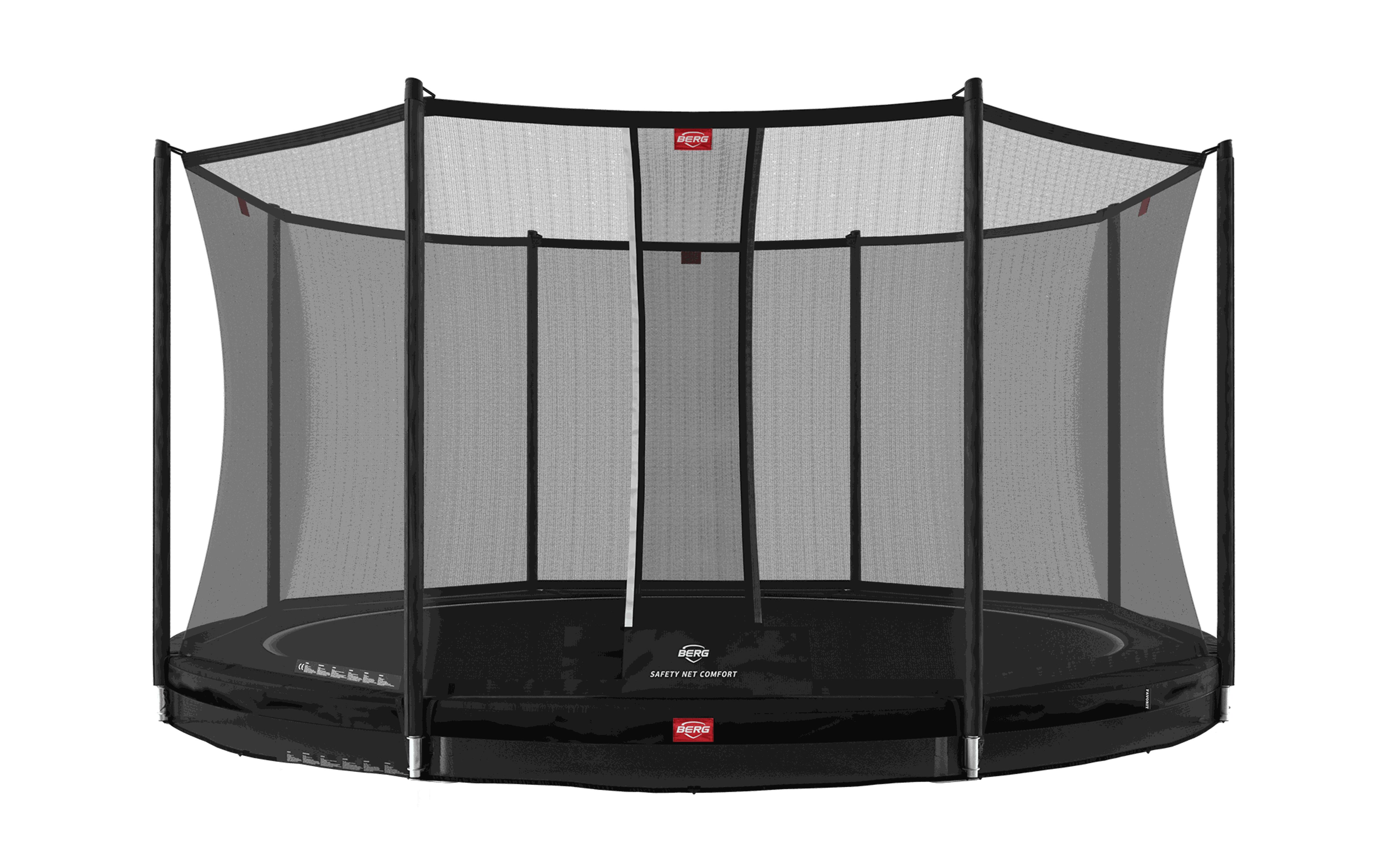 Trampolina Favorit InGround 430 + Siatka Bezp. Comfort Czarny