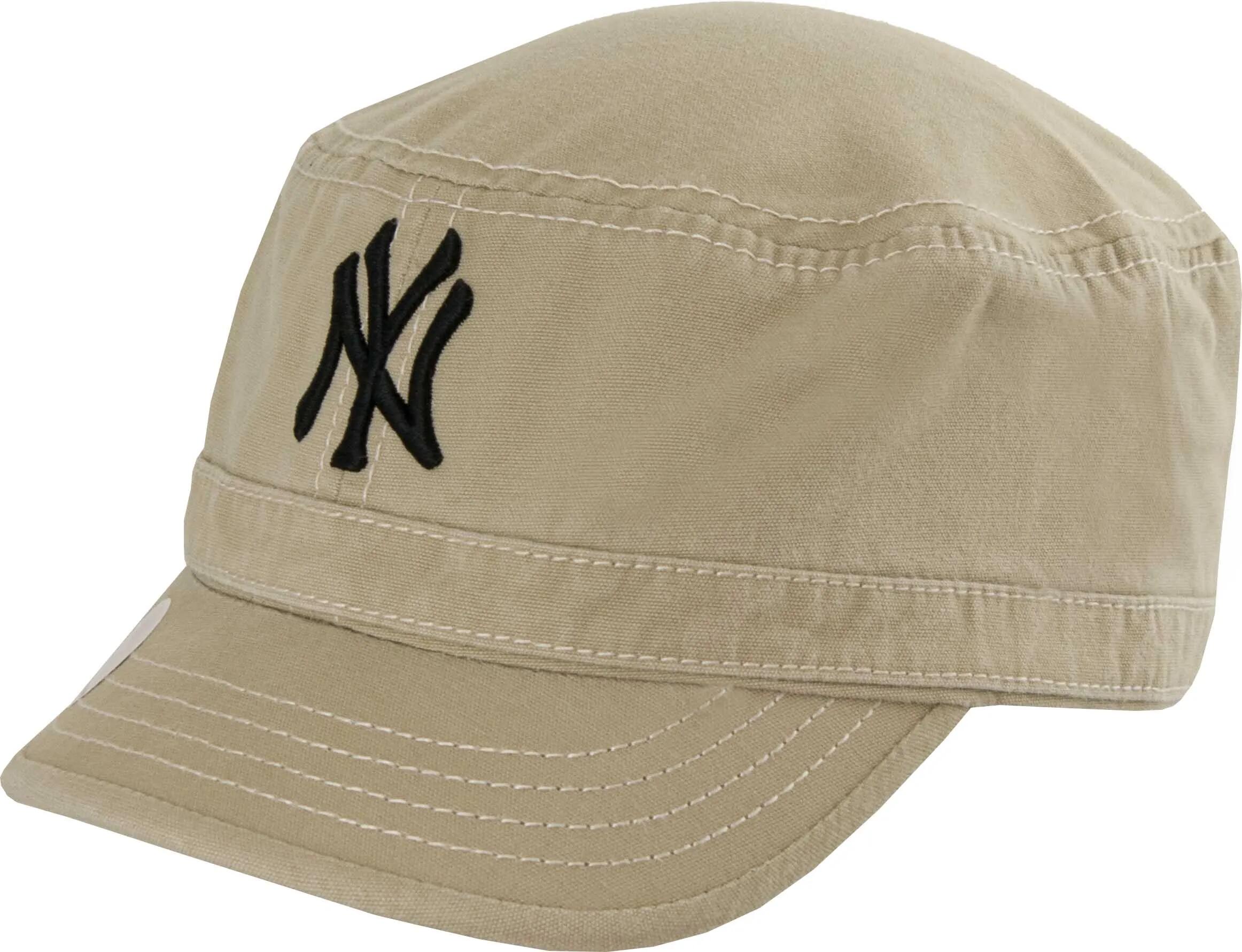 Czapka NY militarna, piaskowa beżowa, unisex, 100% bawełna