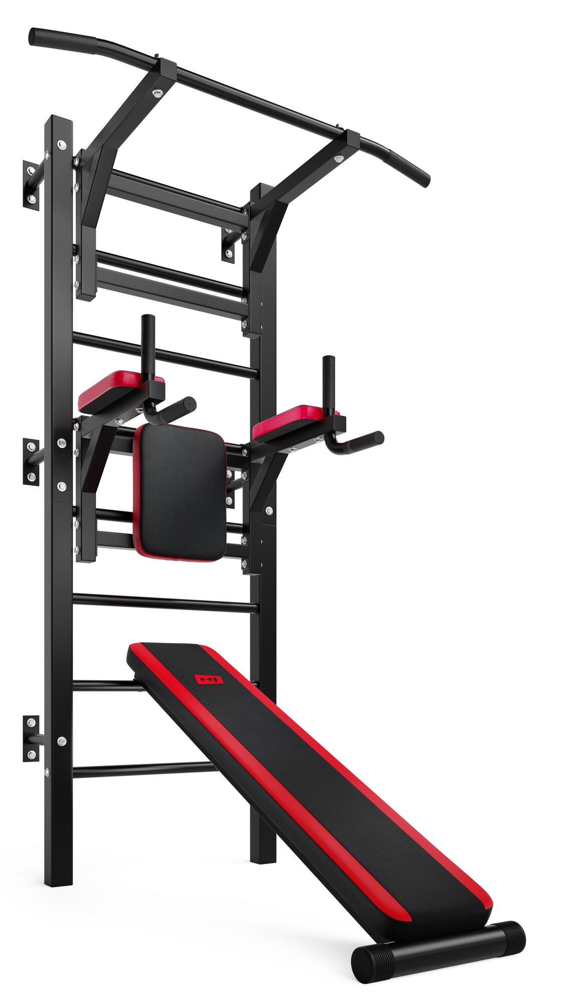 Poręcze do kalisteniki Hop-sport HS-1008K z drabinką
