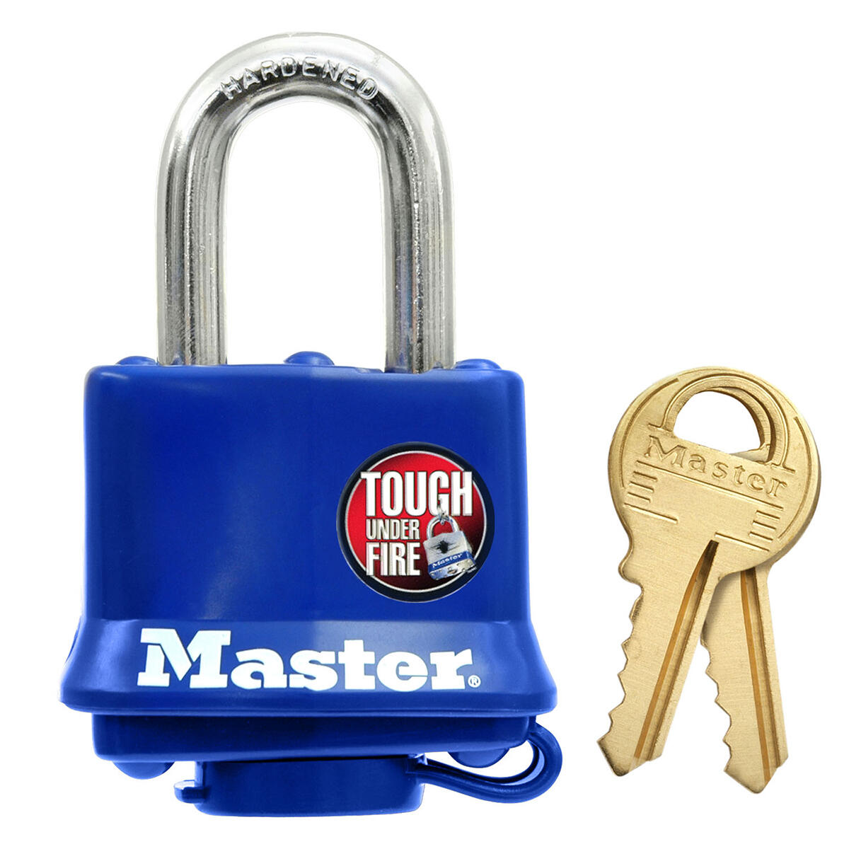 Kłódka laminowana Master Lock 312EURD na klucz z osłoną termoplastyczną