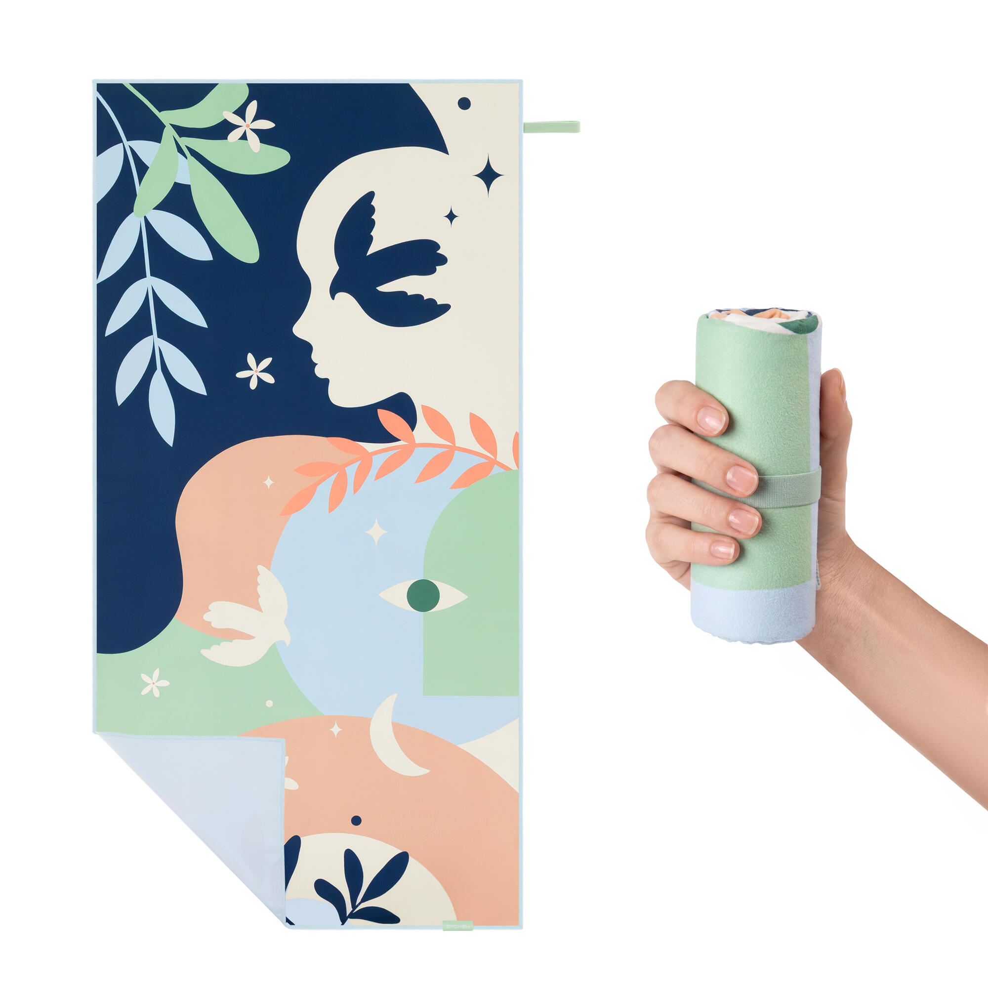 Ręcznik szybkoschnący z mikrofibry 120 x 60 cm Spokey Harmony Towel