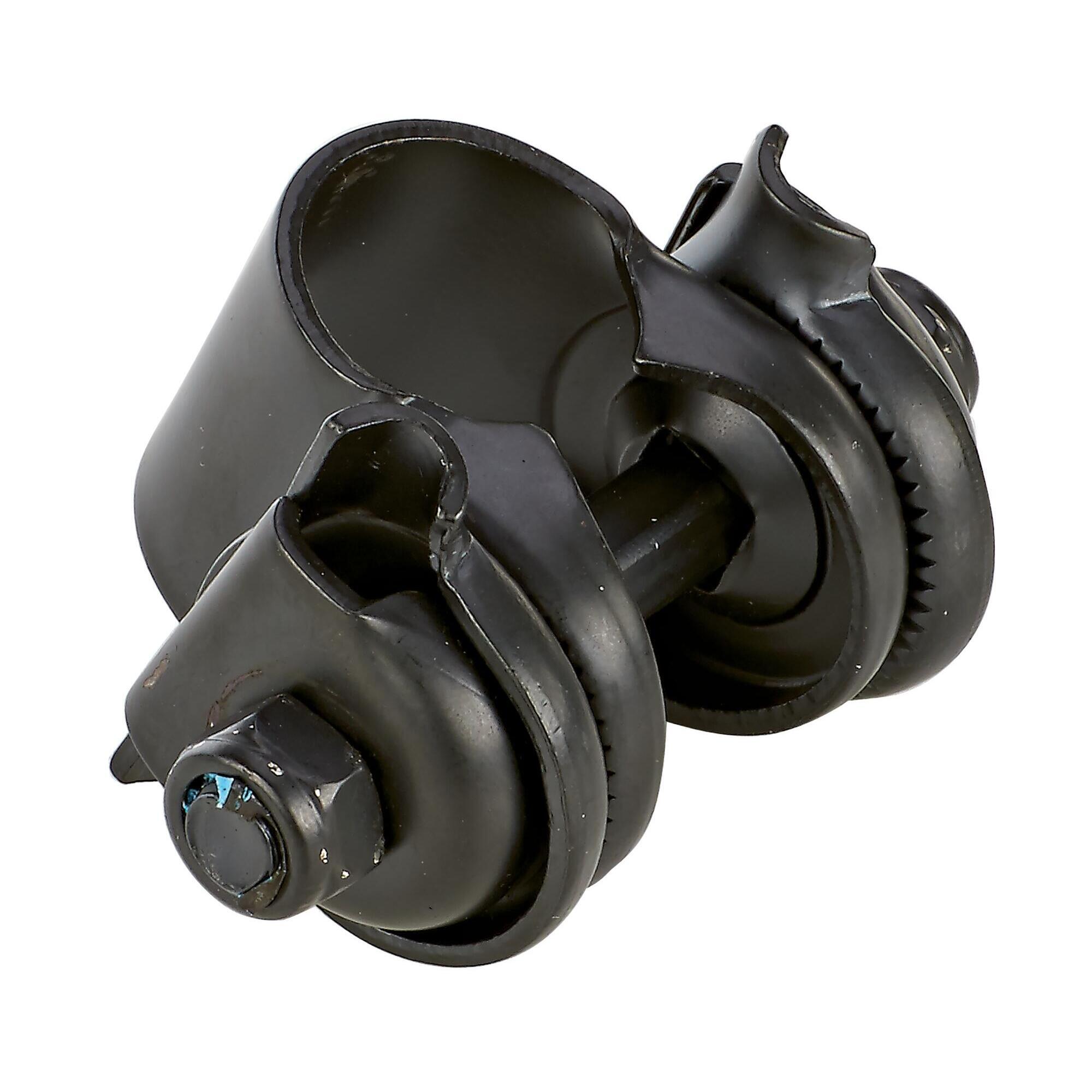 Obejma siodełka stalowa  czarna