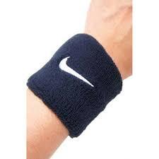Frotka tenisowa Nike Swoosh Wristbands granatowa