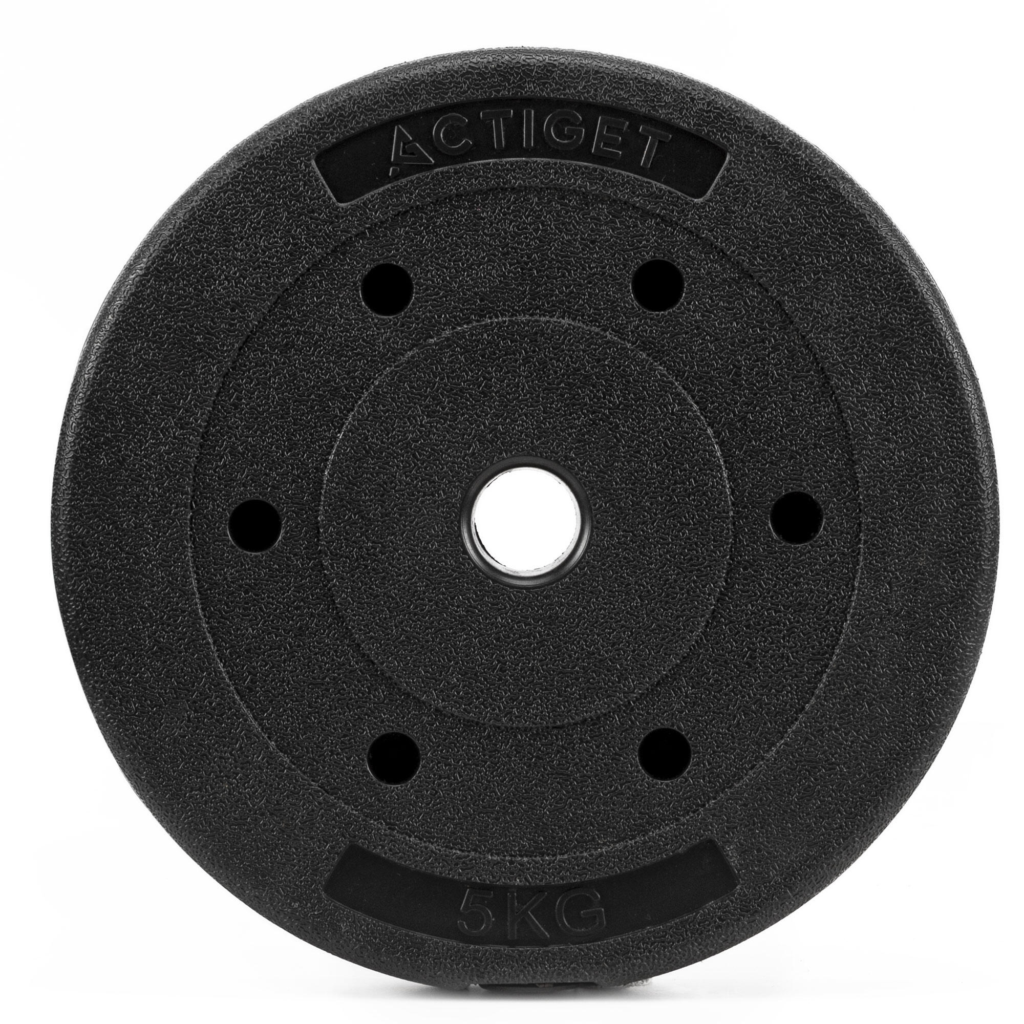 Obciążenie bitumiczne Actiget 5 kg talerz kompozytowy do sztangi hantli 29 mm