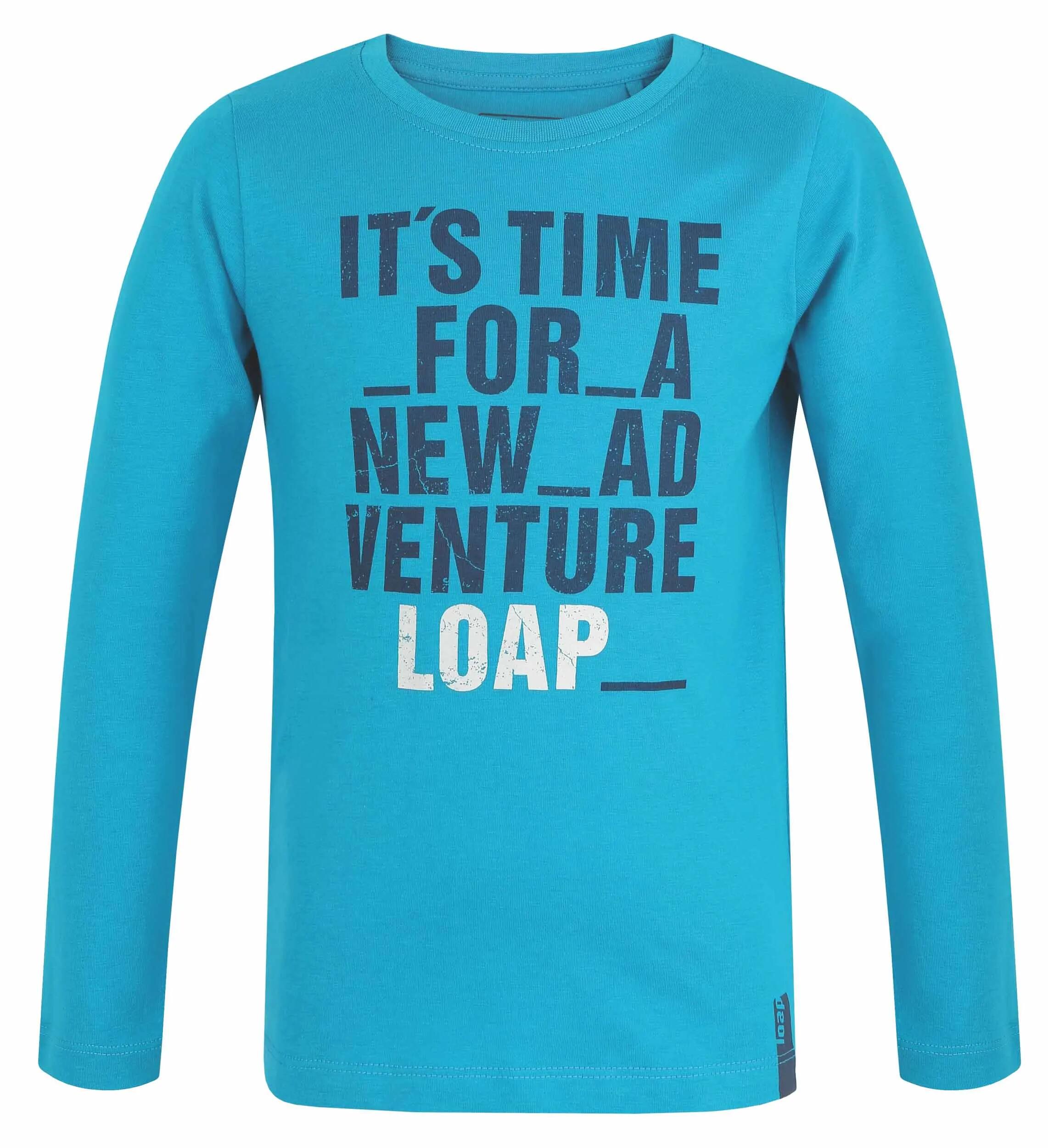 T-shirt dziecięcy Loap Binus niebieski