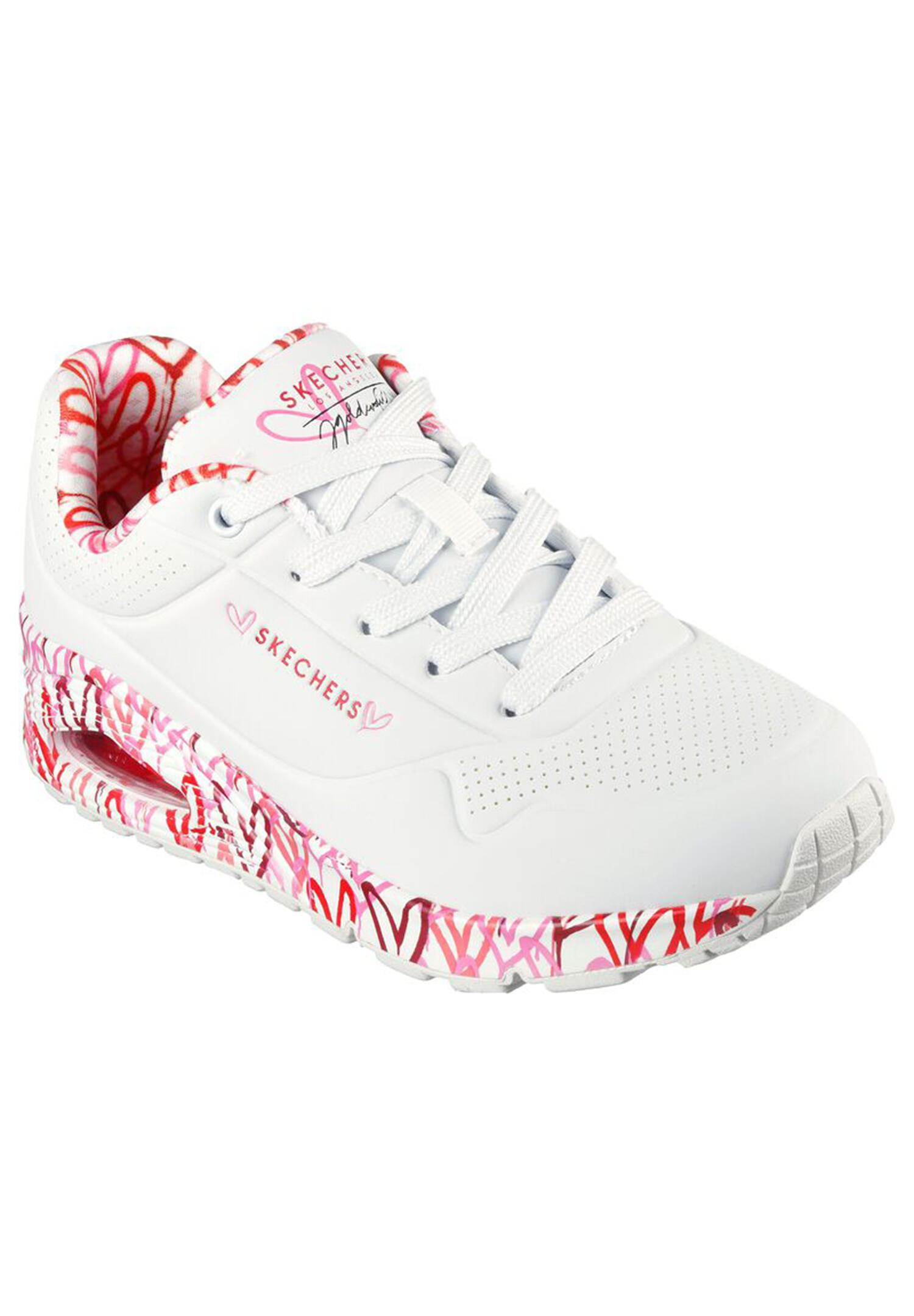 Buty SKECHERS UNO - LOVING LOVE Biały