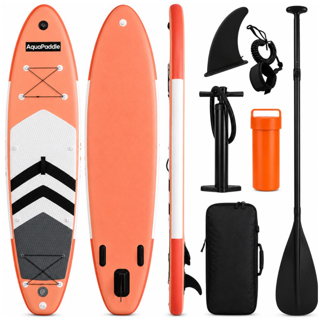 Deska SUP 320 cm AquaPaddle Zestaw Paddleboard + Wiosło + Pompka + Plecak 180 kg