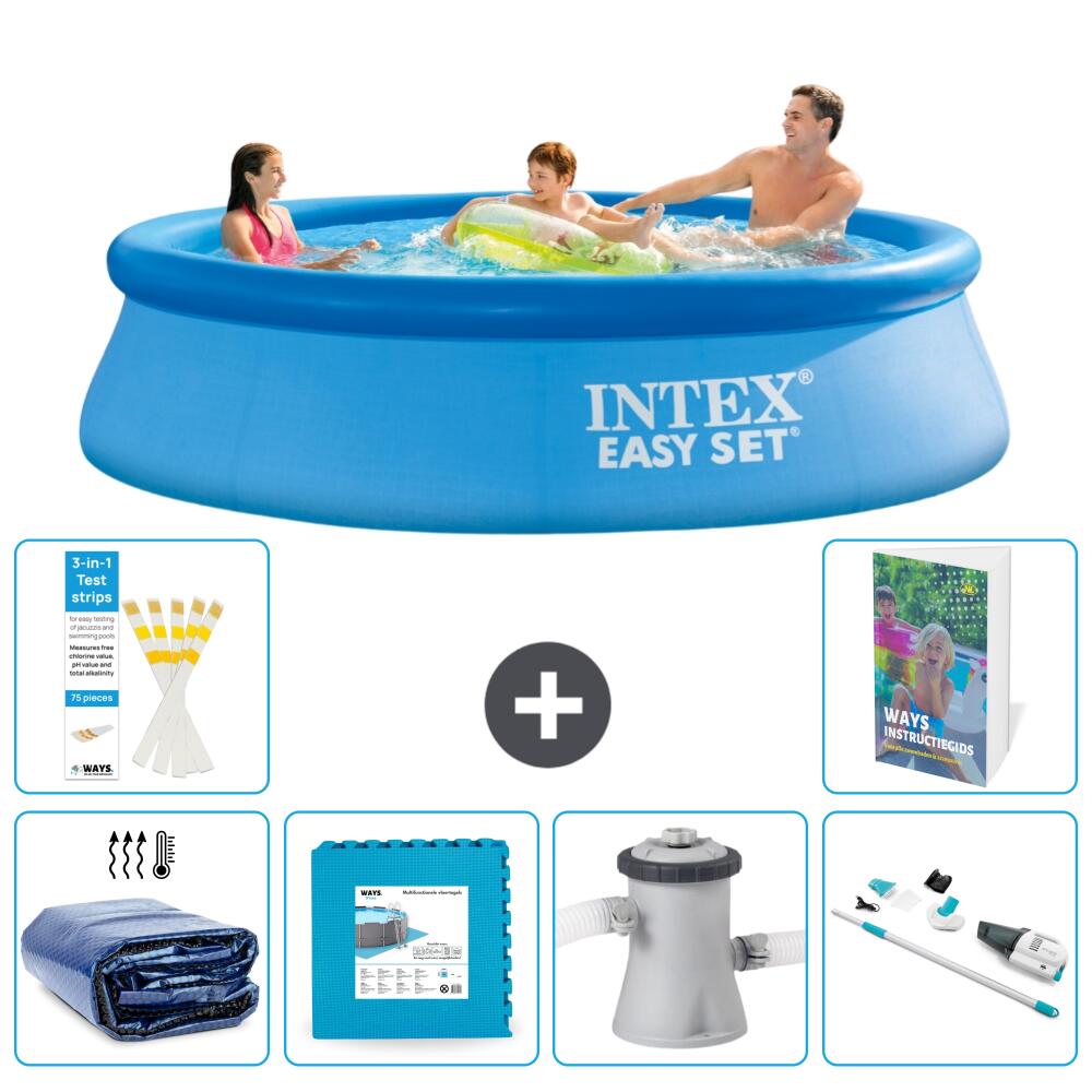 INTEX Basen Easy Set Okrągły - 305x76 cm - 7-częściowy S145