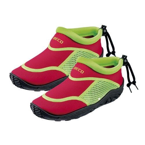 Buty do wody dziecięce Beco czerwono‑limonkowe