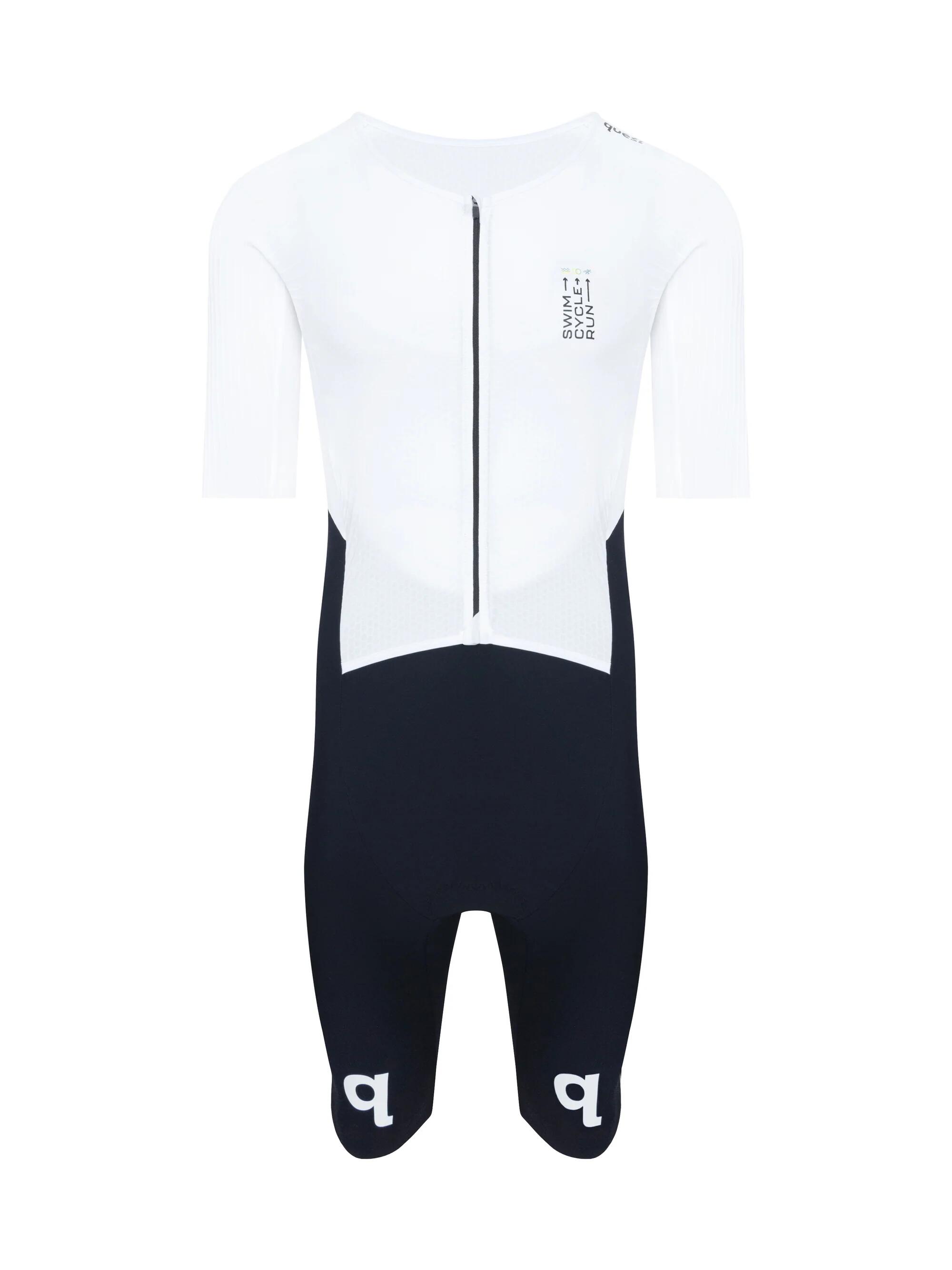 Kombinezon Triathlonowy Męski Quest Black White Premium
