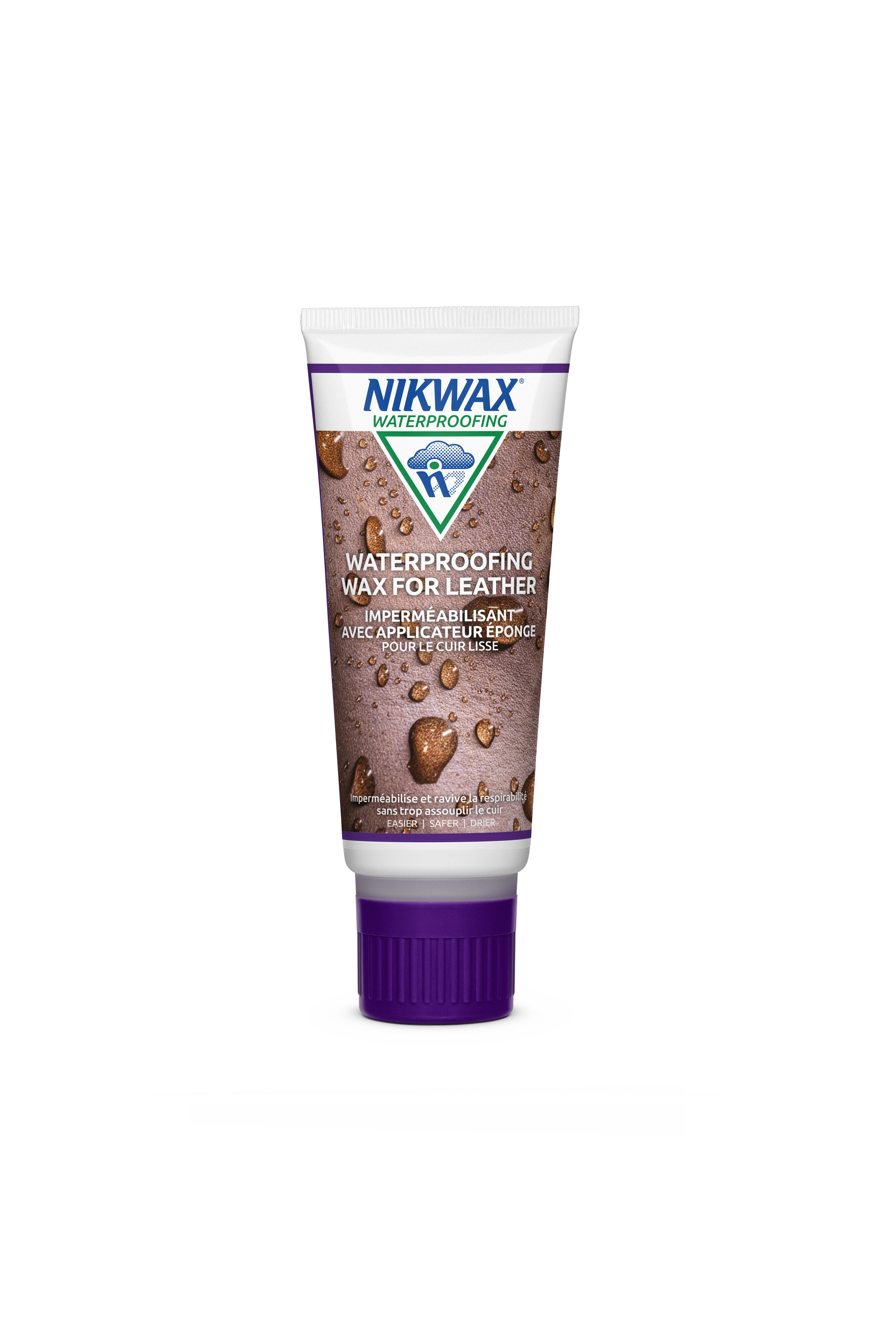 Wosk impregnujący do skóry licowej Nikwax 125 ml gąbka bezbarwny (w płynie)
