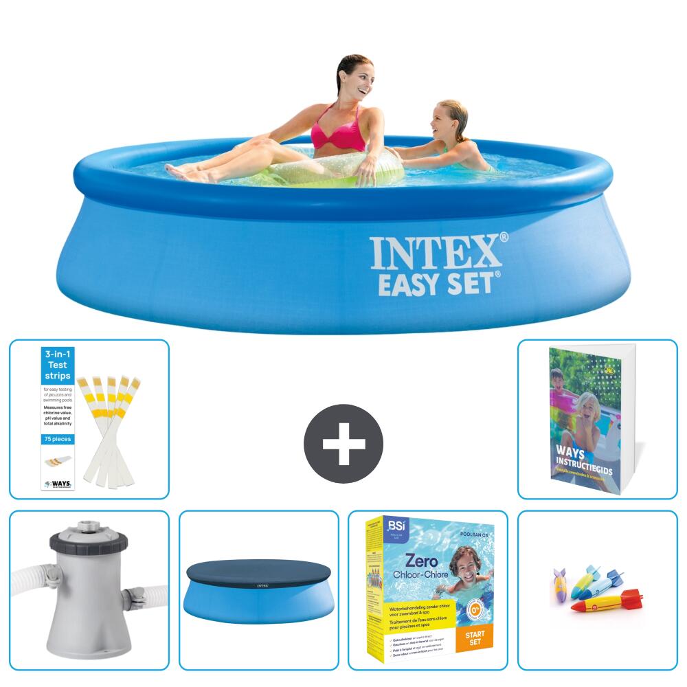 INTEX Basen Easy Set Okrągły - 244x61 cm - 7-częściowy S231
