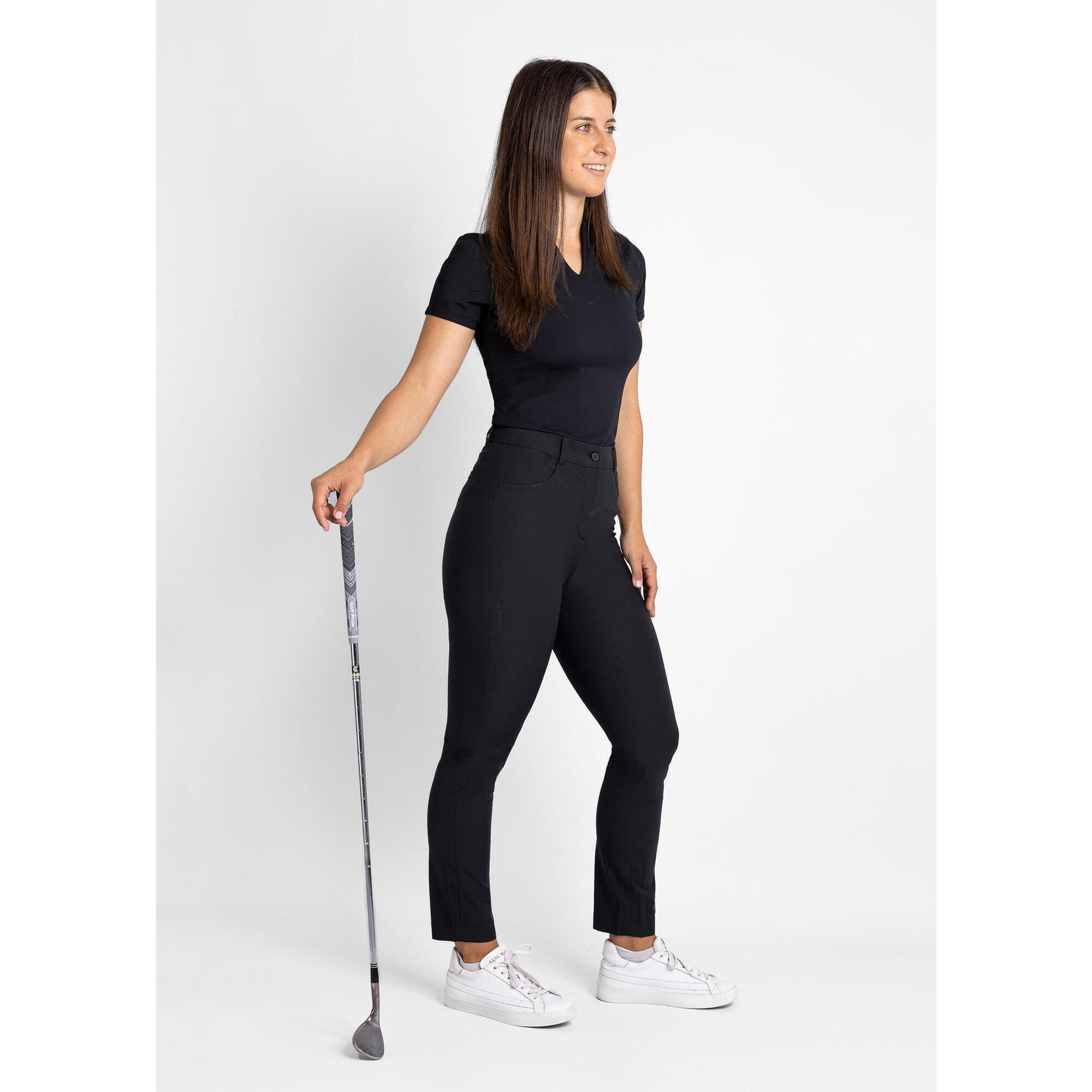 Spodnie golfowe damskie Torrey – Wysoki stan lekkie szybkoschnące